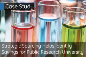 Strategic Sourcing Helps Identify Savings for Public Research University