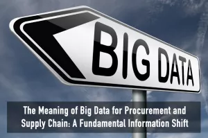 The Meaning of Big Data for Procurement and Supply Chain: A Fundamental Information Shift