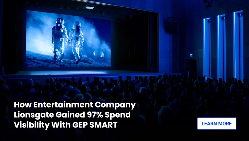 Lionsgate alcança 97% de visibilidade dos gastos com GEP SMART