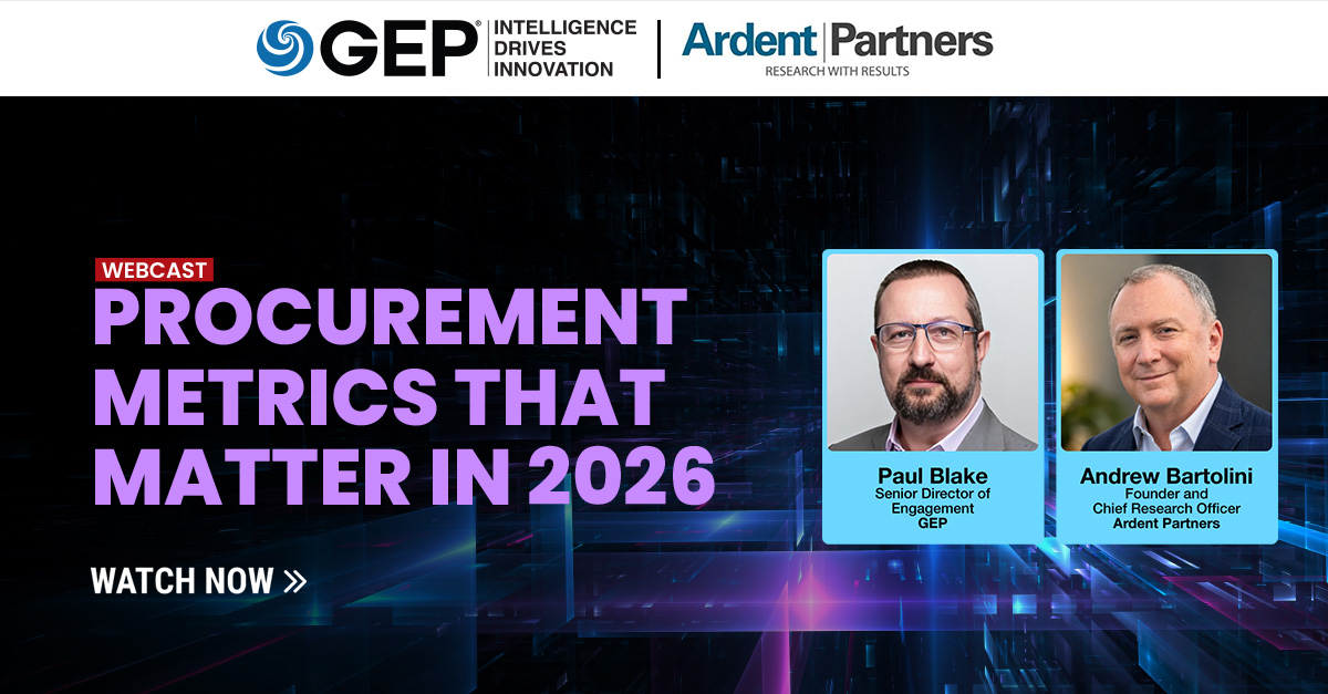 Procurement Metrics for the AI Era | GEP