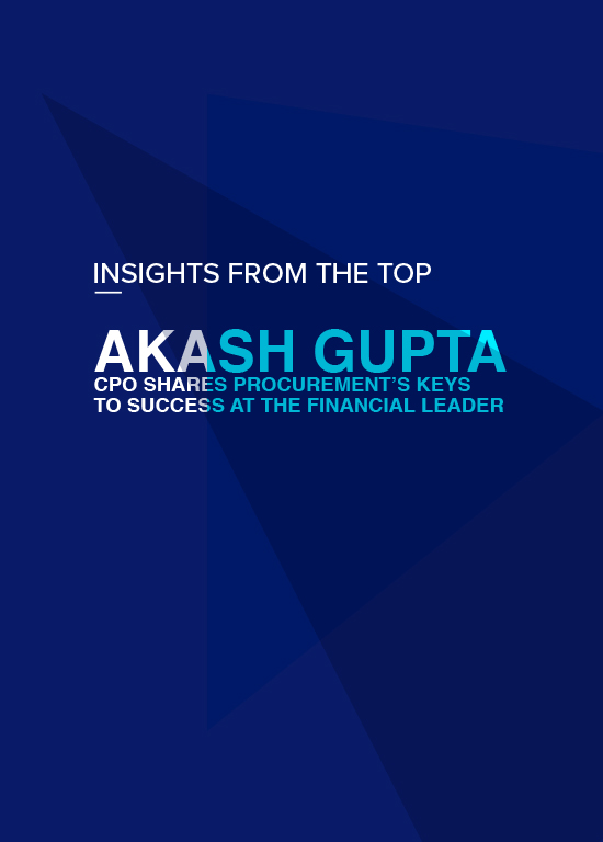 Akash reveals how procurement has evolved as a strategic enabler of innovation at his company.