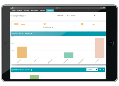 Sourcing Software Solutions Interface