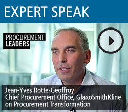 Jean-Yves Rotte-Geoffroy, Chief Procurement Office, GlaxoSmithKline Sharing Experience on Creating Gravity-Defying Change in Procurement