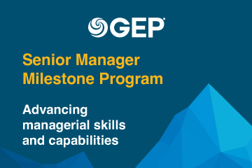 Senior Manager Milestone Program 