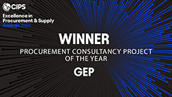 Winner — Procurement Consultancy Project of the Year, CIPS Excellence in Procurement & Supply Awards 2024