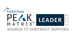 Leader — Everest Group's Source-to-Contract Services PEAK Matrix Assessment 2023