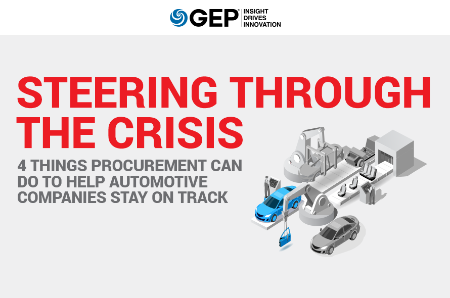Steering Through the Crisis: 4 Things Procurement Can Do to Help Automotive Companies Stay on Track
