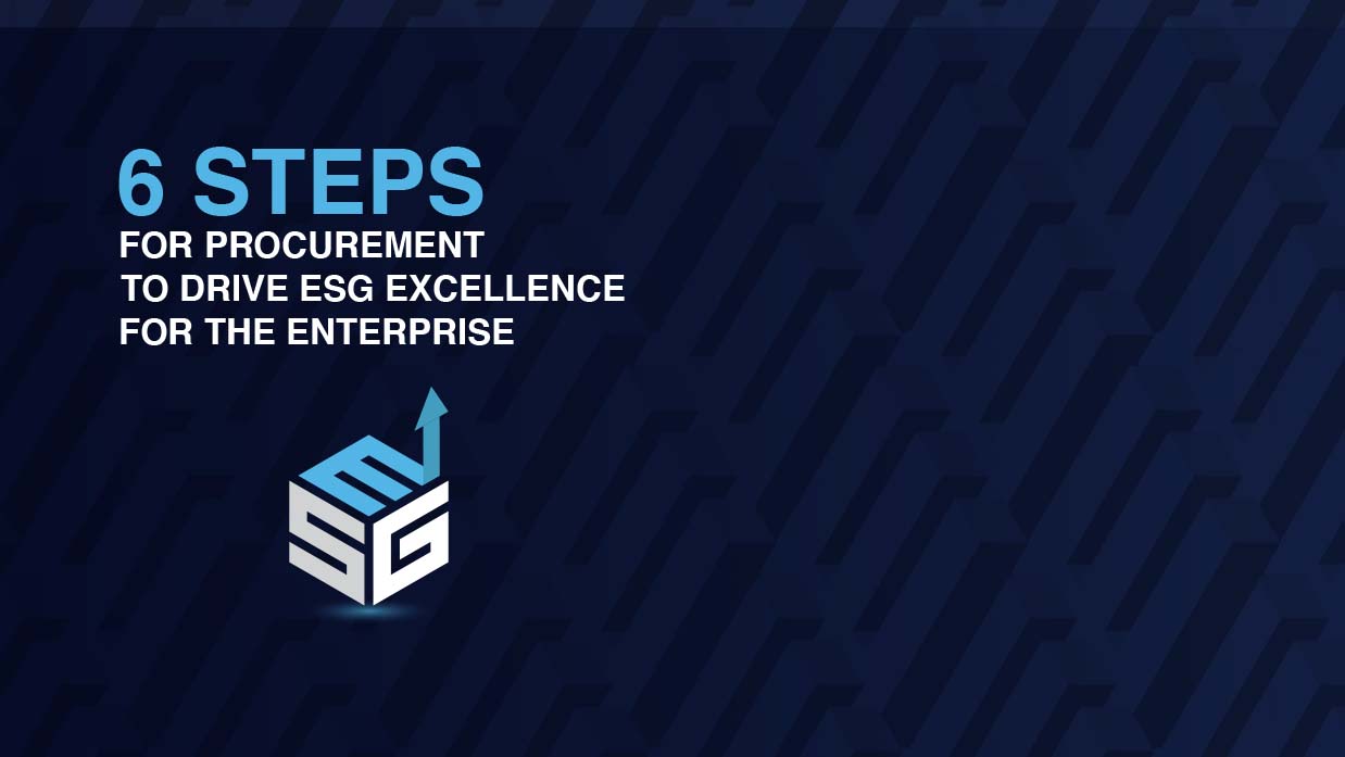 Strategies for Procurement to Support Business ESG Goals