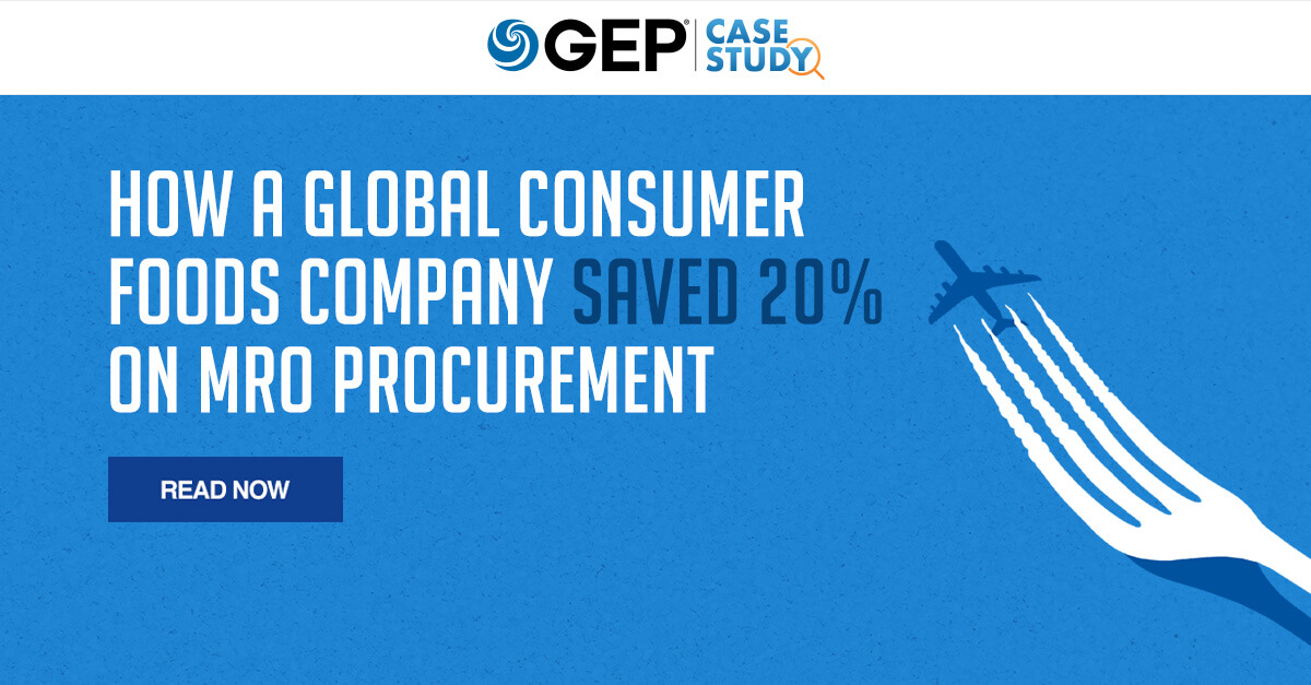 How a Global Consumer Foods Company Saved 20% on MRO Procurement | GEP