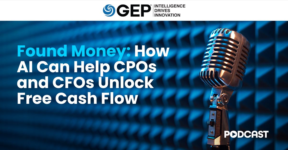 How AI Can Assist CPOs and CFOs Unlock Free Cash Flow | GEP