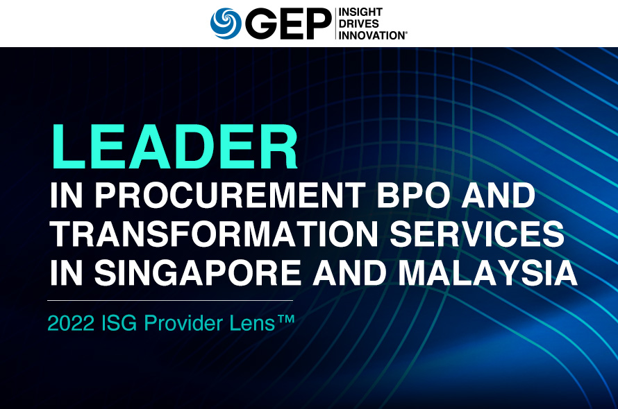 GEP Named Leader in Procurement and Transformation Services in Singapore and Malaysia
