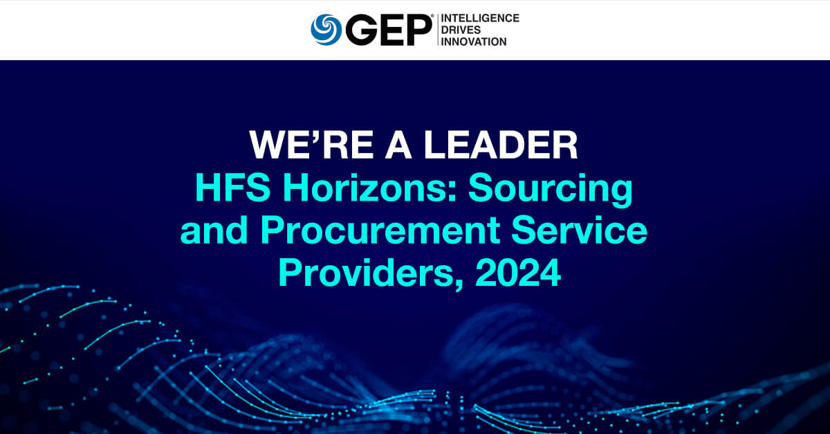 We’re A Leader 2024 HFS Horizons Report for Sourcing and Procurement ...
