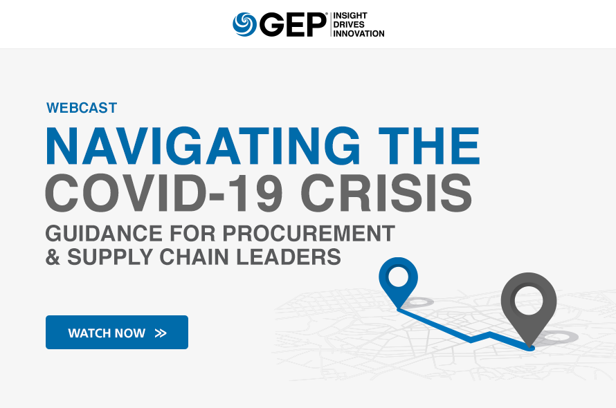 Navigating the COVID-19 Crisis: Guidance for Procurement & Supply Chain Leaders