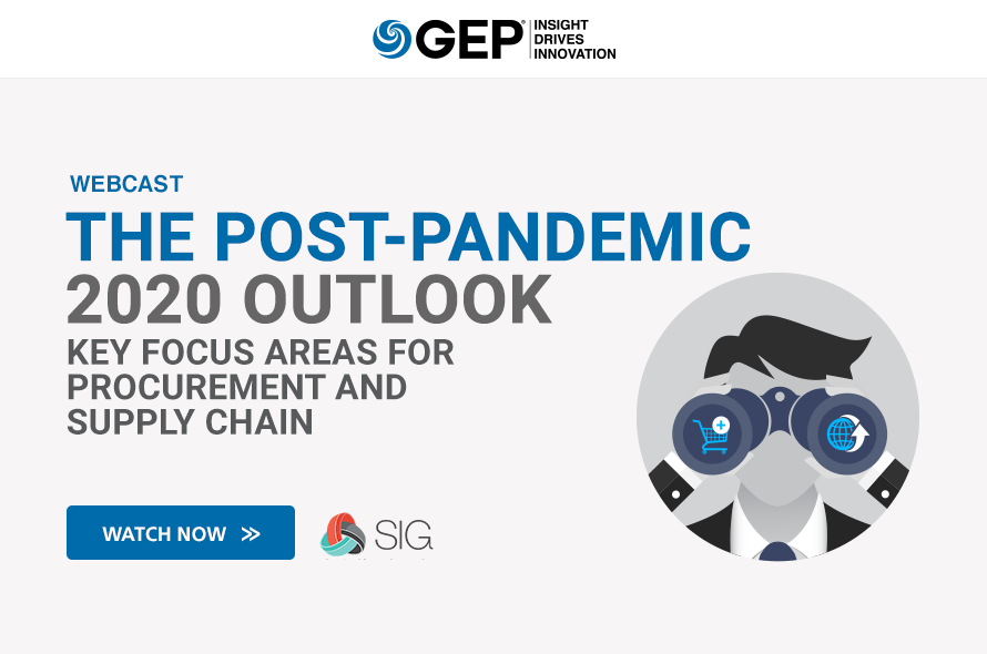The Post-Pandemic 2020 Outlook: Key Focus Areas for Procurement and Supply Chain