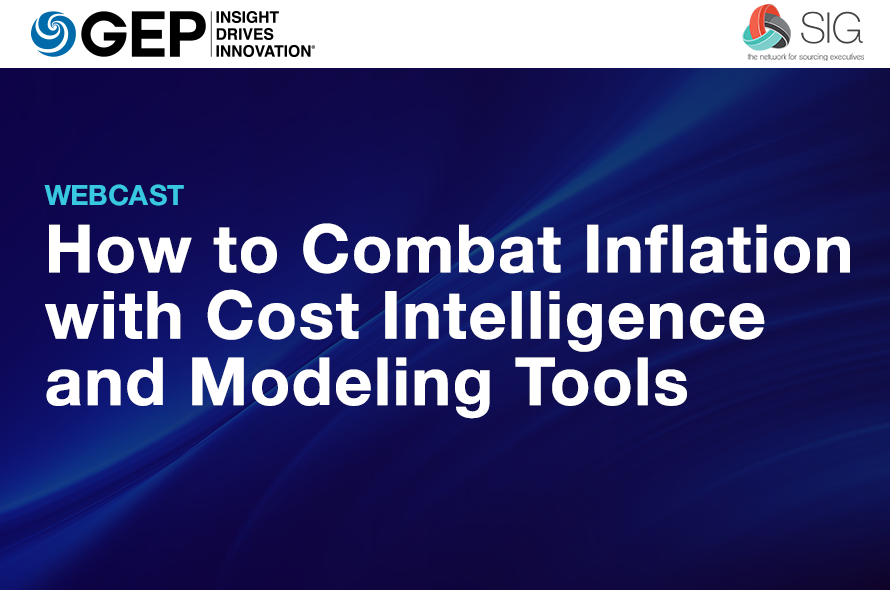 How to Combat Inflation With Cost Intelligence and Modeling Tools Webcast