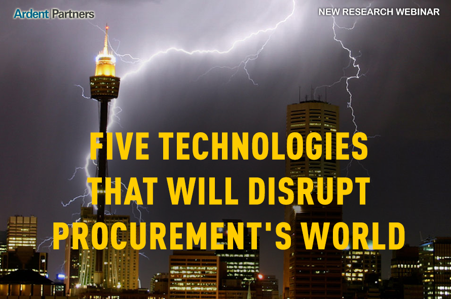 Five Technologies That Will Disrupt Procurements World