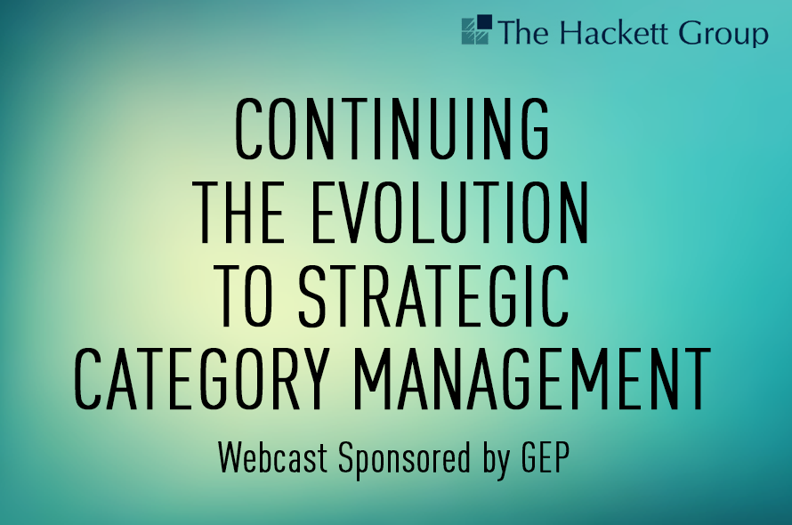 Continuing The Evolution To Strategic Category Management
