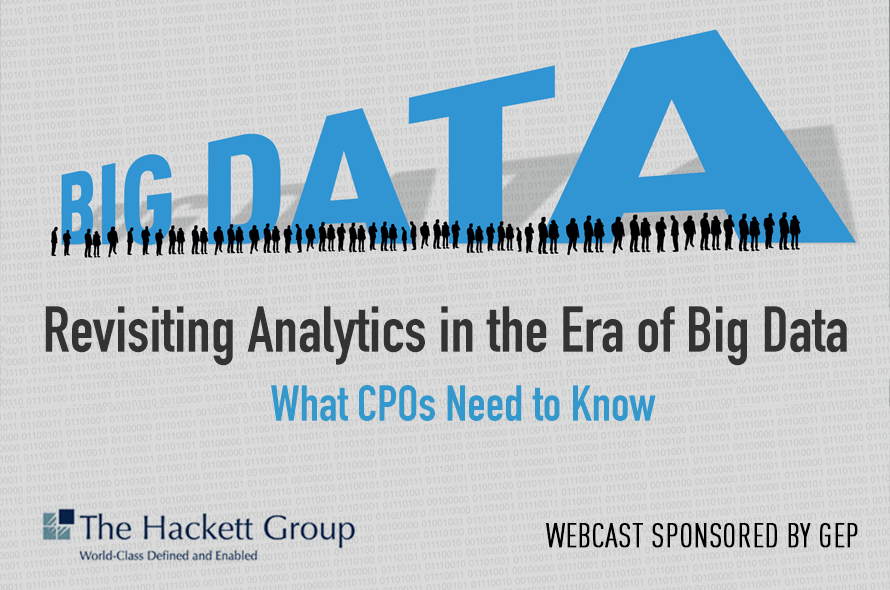 Revisiting Analytics In The Era Of Big Data - What CPO's Need To Know