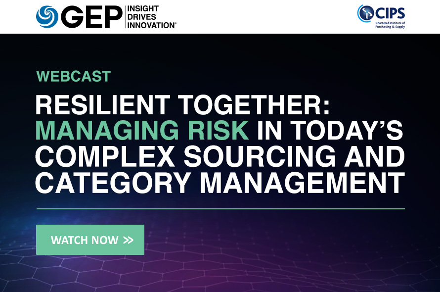 Resilient Together: Managing Risk in Today's Complex Sourcing and Category Management — MENA Edition
