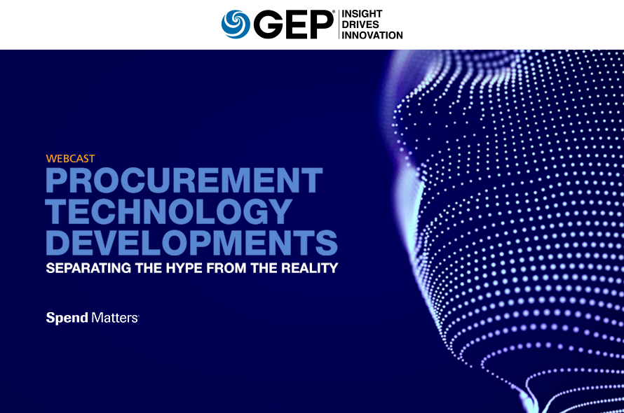 Procurement Technology Developments - Seperating The Hype From Reality