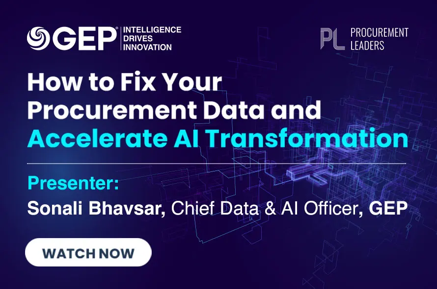 How to Fix Your Procurement Data and Accelerate AI Transformation | GEP