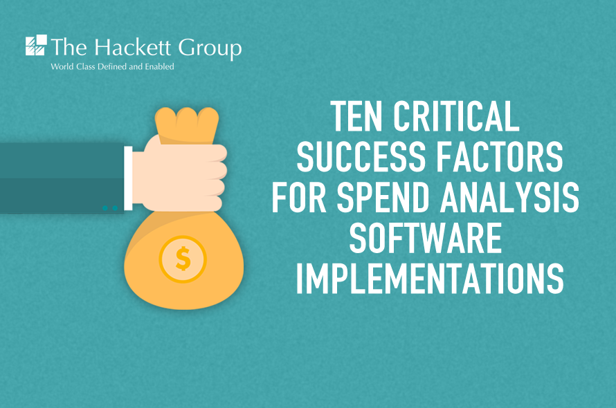 Ten Critical Success Factors for Spend Analysis Software Implementations