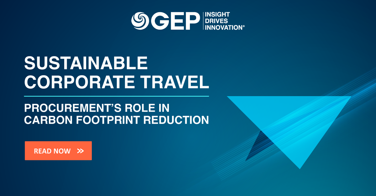 Sustainable Travel: Procurement's Role in Carbon Control | GEP