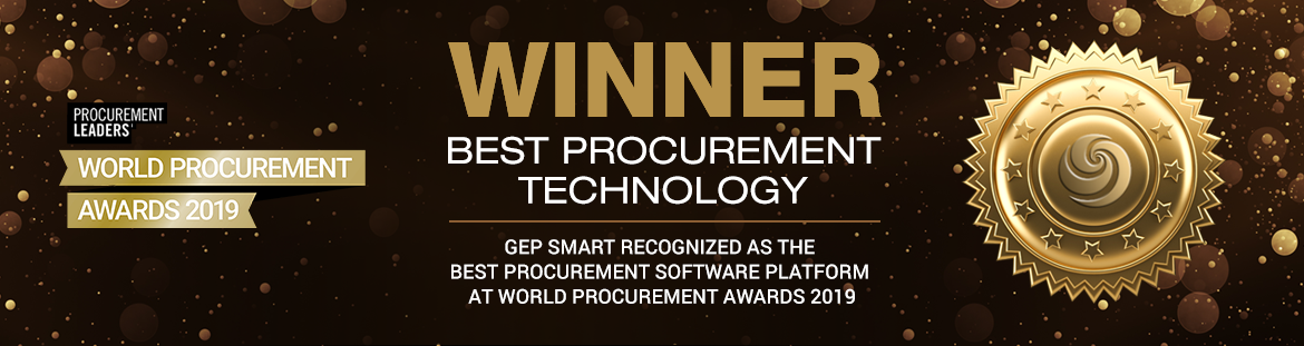 World Procurement Award Winner - SMARTbyGEP