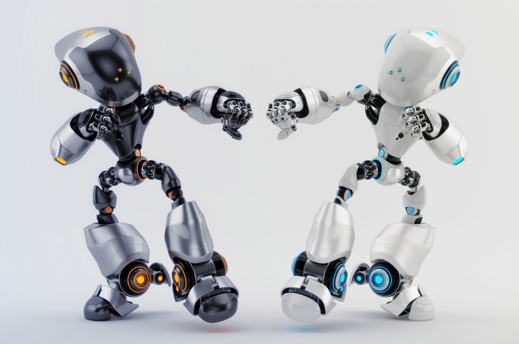 Two robots insulting each other:  is this the future of procurement automation?