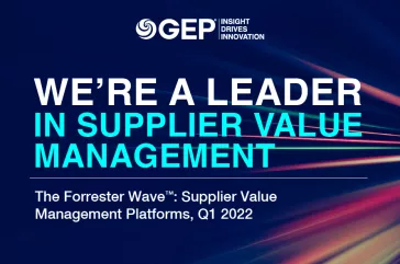GEP Named a Leader in Supplier Value Management Software