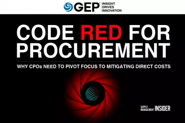 Code Red for Procurement: Why CPOs Need to Pivot Focus To Mitigating Direct Costs