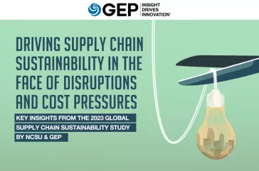 Driving Supply Chain Sustainability in the Face of Disruptions and Cost Pressures