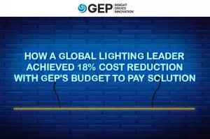 How a Global Lighting Leader Achieved 18% Cost Reduction With GEP's Budget to Pay Solution