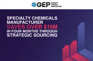 Specialty Chemicals Manufacturer Saves Over $15M in Four Months Through Strategic Sourcing