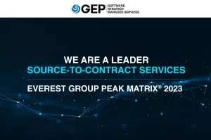 GEP Distinguished as a Leader in Source-to-Contract Services