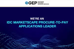 GEP Recognized as a Leader for Procure-to-Pay Suites In 2023 IDC MarketScape
