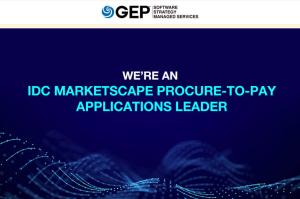 GEP Recognized as a Leader for Procure-to-Pay Suites In 2023 IDC MarketScape