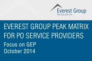 Everest Group PEAK Matrix for Procurement Outsourcing (PO) Service Providers 2014