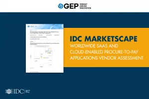 IDC MarketScape: Worldwide SaaS and Cloud-Enabled Procure-to-Pay Applications 2018 Vendor Assessment
