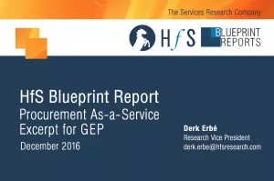 HfS Blueprint Report 2016: Procurement As-a-Service  