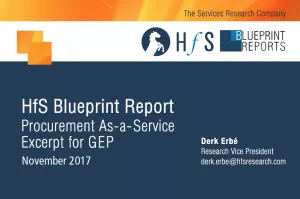 HfS Blueprint Report 2017: Procurement As-a-Service