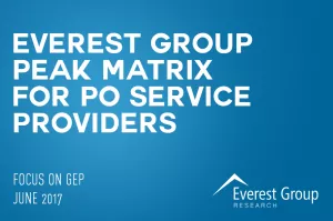 Everest Group PEAK Matrix™ Assessment of Procurement Outsourcing Providers 2017
