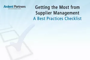 Getting the Most from Supplier Management: A Best Practices Checklist