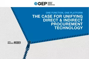 One Function, One Platform: The Case for Unifying Direct & Indirect Procurement Technology 