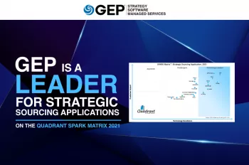 GEP Is The Undisputed Leader For Supply Chain And Procurement Strategic Sourcing Applications On The Quadrant Spark Matrix 2021